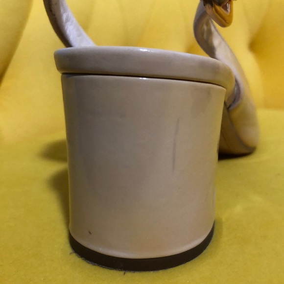 PRADA Nude Leather Heeled Sandals - Picture 10 of 13